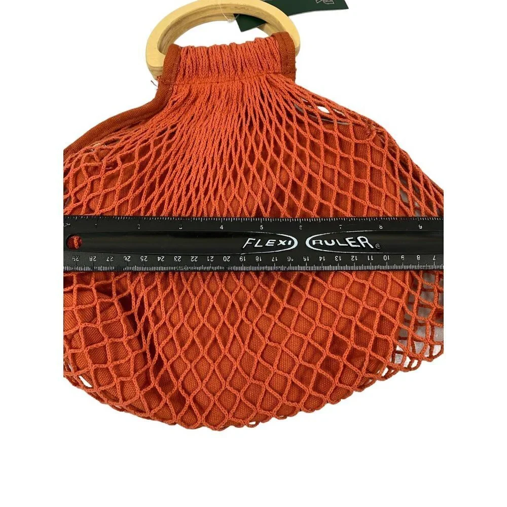 Wild Fable Women's Orange Knitted Handbag - Picture 6 of 6